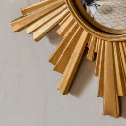 Graham and Green Gold Convex Halo Wall Mirror - thumbnail 3