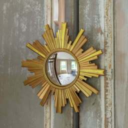 Graham and Green Gold Convex Halo Wall Mirror - thumbnail 4