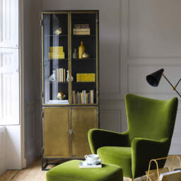 Graham and Green Dexter Double Glass Display Cabinet - thumbnail 2