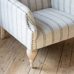 Graham and Green Renée Linen Stripe Armchair - thumbnail 2