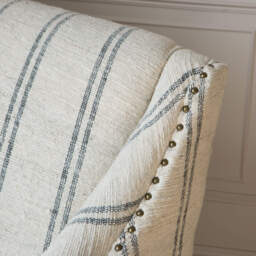 Graham and Green Renée Linen Stripe Armchair - thumbnail 4