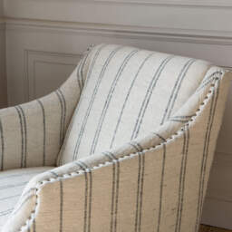 Graham and Green Renée Linen Stripe Armchair - thumbnail 3