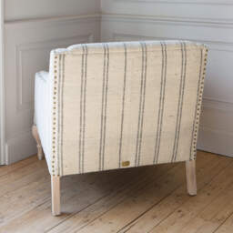 Graham and Green Renée Linen Stripe Armchair - thumbnail 6