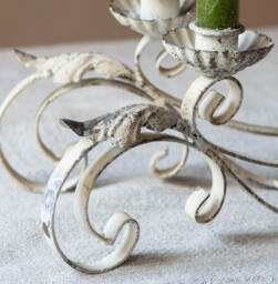 Graham and Green Ornate Metal Candelabra - thumbnail 3