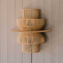 Graham and Green Neptune Rattan Wall Light - thumbnail 4
