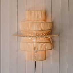 Graham and Green Neptune Rattan Wall Light - thumbnail 1