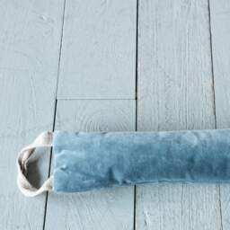 Graham and Green Coral Velvet Draught Excluder with Handle - thumbnail 3