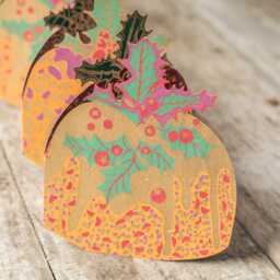 Graham and Green Christmas Pudding Concertina Decoration - thumbnail 2