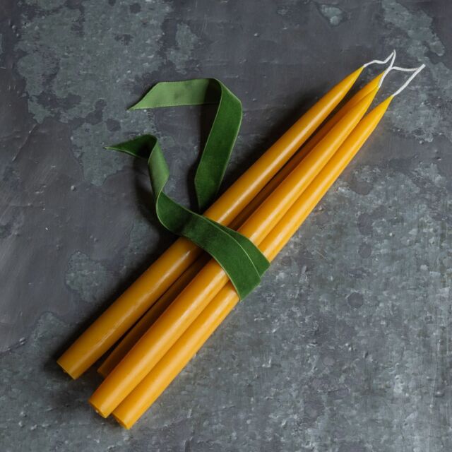 Graham and Green Set of Four Tapered Honey Candles - image 1