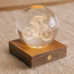 Graham and Green Cyclist Crystal Ball Light - thumbnail 2