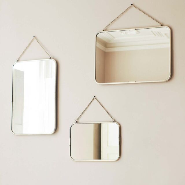 Graham and Green Silver Small Landscape Carriage Mirror - image 1