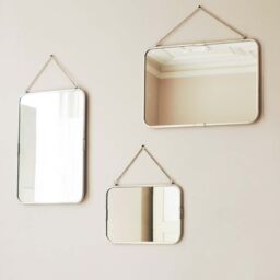 Graham and Green Silver Small Landscape Carriage Mirror