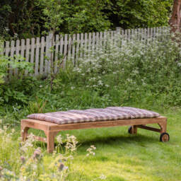 Graham and Green Tiana Teak Wood Sun Lounger - thumbnail 2