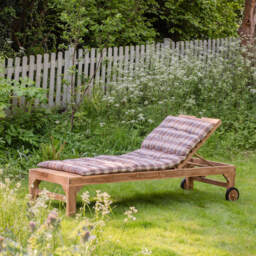 Graham and Green Tiana Teak Wood Sun Lounger - thumbnail 3