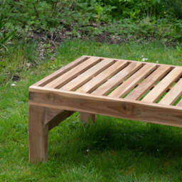 Graham and Green Tiana Teak Wood Sun Lounger - thumbnail 6
