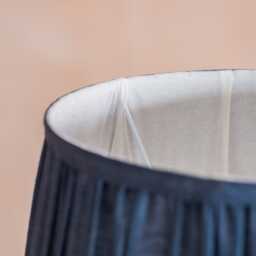 Graham and Green Navy Pleated Straight Empire Lampshade - 10 inch - thumbnail 3