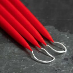 Graham and Green Set of Four Tapered Red Candles - thumbnail 2