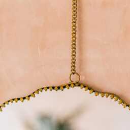 Graham and Green Scallop Shell Hanging Mirror - thumbnail 2