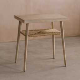 Graham and Green Lena Wooden Side Table with Shelf - thumbnail 3