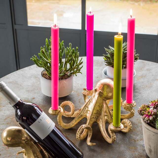 Graham and Green Gold Octopus Candle Holder - image 1