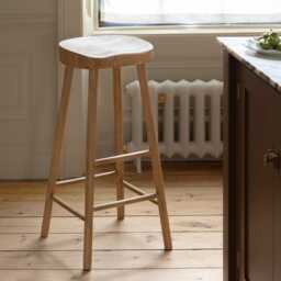 Graham and Green Oak Farmhouse Bar Stool