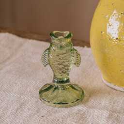 Graham and Green Pink Glass Fish Candle Holder - thumbnail 4