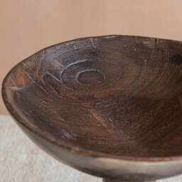 Graham and Green Vintage Tall Wooden Display Dish - thumbnail 3