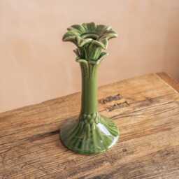 Graham and Green Ceramic Green Palm Tree Candle Holder - thumbnail 2