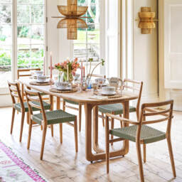 Graham and Green Nola Teak Dining Table - Large - thumbnail 1