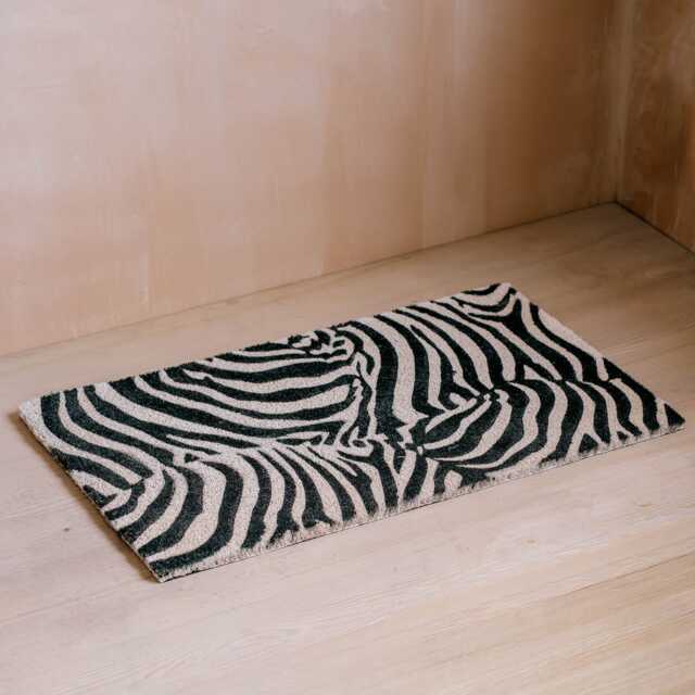 Graham and Green Zebra Print Doormat - image 1
