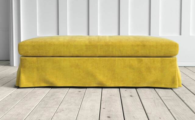 Jasmine L.Ottoman Vintage Velvet Mustard - image 1