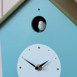 Graham and Green Blue and Green Cuckoo House Wall Clock - thumbnail 2