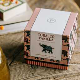 Graham and Green Elephant Ceramic Tobacco & Vanilla Candle - thumbnail 2