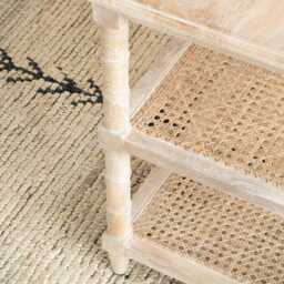Graham and Green Bamboo Wooden Bedside Table - thumbnail 4