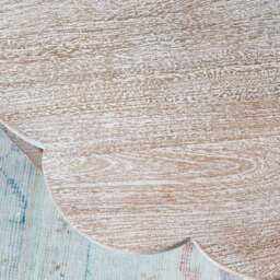 Graham and Green Natural Scallop Side Table - thumbnail 4