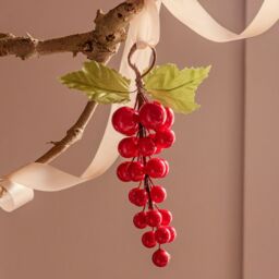 Graham and Green Red Grape Bunch Christmas Tree Decoration