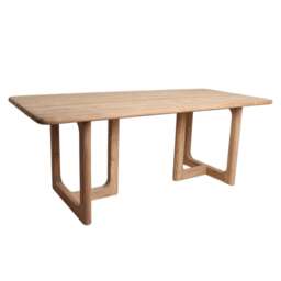 Graham and Green Noa Teak Wood Medium Rectangular Outdoor Dining Table - thumbnail 6
