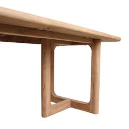 Graham and Green Noa Teak Wood Medium Rectangular Outdoor Dining Table - thumbnail 3