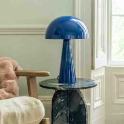 Graham and Green Claudia Blue Table Lamp - thumbnail 1