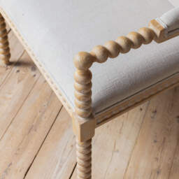 Graham and Green Bobbin Natural Linen and Ash Armchair - thumbnail 5