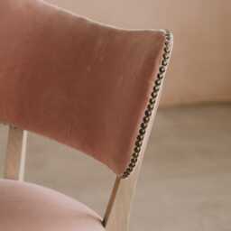 Graham and Green Rose Velvet Upholstered Dining Chair - thumbnail 6
