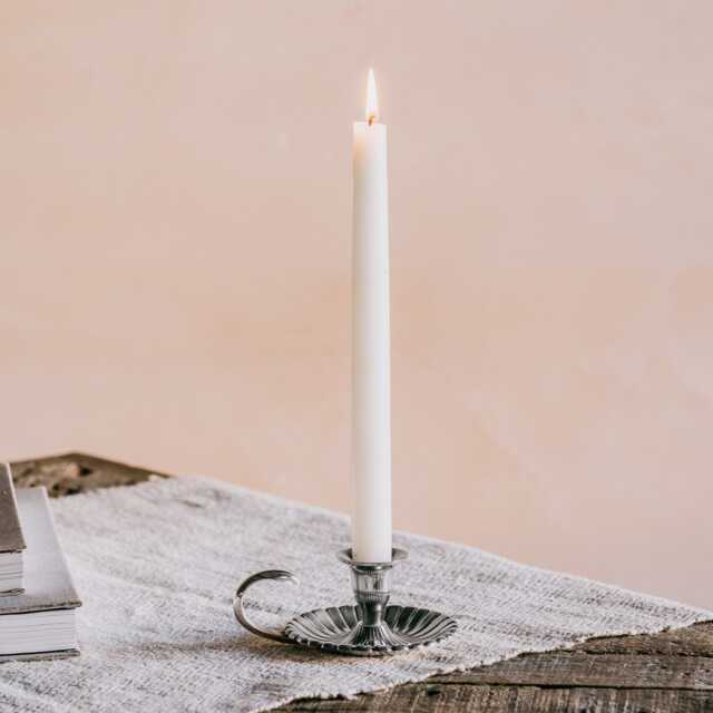 Graham and Green Bugia Antique Silver Candle Holder - image 1