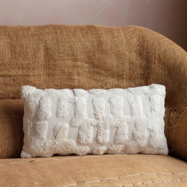Graham and Green Sigrid Rectangular Cream Cushion - image 1