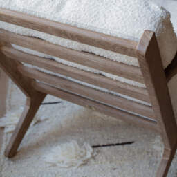 Graham and Green Dylan Chalk Bouclé Armchair - thumbnail 6