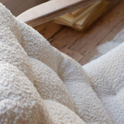 Graham and Green Dylan Chalk Bouclé Armchair - thumbnail 5