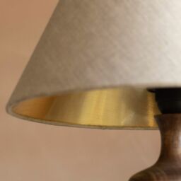 Graham and Green Natural Linen and Gold Empire Lamp Shade 12 inch - thumbnail 3