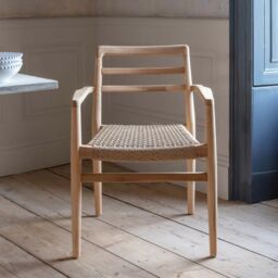 Graham and Green Noa Teak Wood Outdoor Dining Armchair - thumbnail 5
