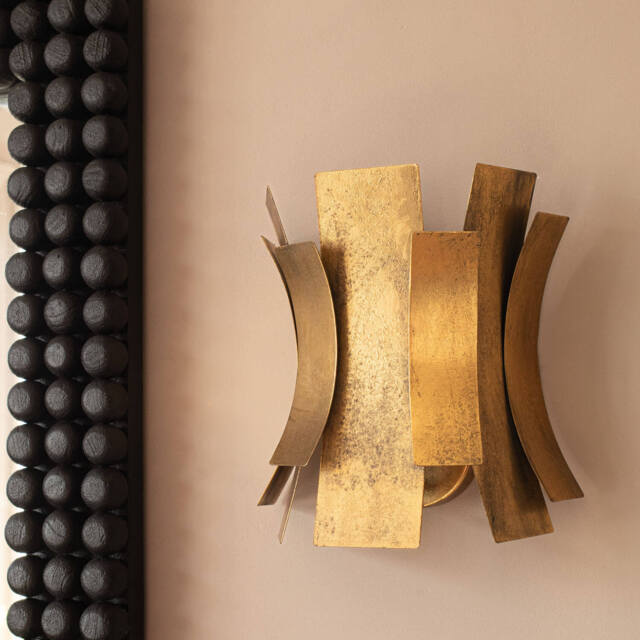 Graham and Green Alonso Gold Curve Wall Light - image 1