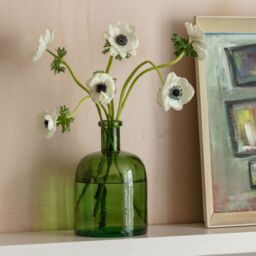 Graham and Green Rustic Recycled Glass Bud Vase Blue - thumbnail 2