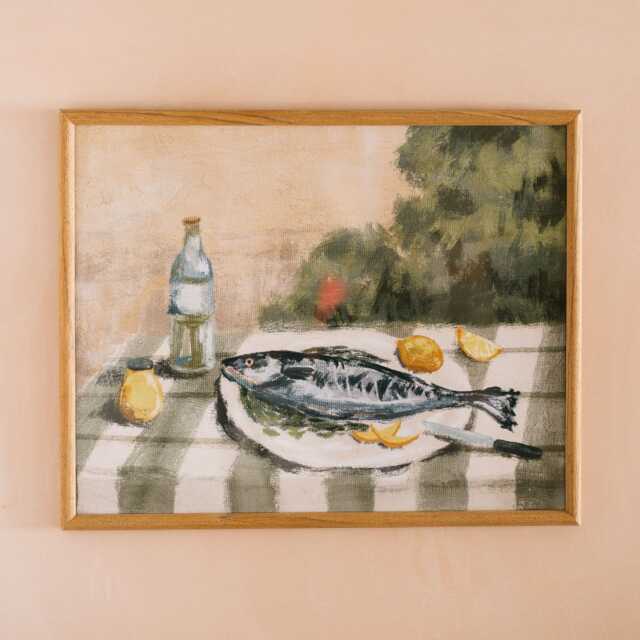 Graham and Green Fish Supper Framed Wall Print - image 1